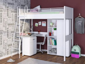 Кровать-чердак Дельта Лофт 20.02.01 с рабочей поверхностью в Ишиме - ishim.mebel-tymen.ru | фото
