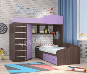 Кровать-чердак Кадет 2 с металлической лестницей Ярофф в Ишиме - ishim.mebel-tymen.ru | фото
