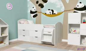 Кровать-чердак Малыш - 7 Винтерберг, Дуб молочный Ярофф в Ишиме - ishim.mebel-tymen.ru | фото