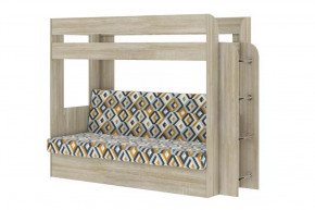 Кровать детская двухъярусная Карамель 75 Дуб Сонома ESCADA OCHRA в Ишиме - ishim.mebel-tymen.ru | фото