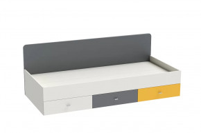 Кровать Клео арт. 010, 900*2000 мм, графит, миндаль, солнечный Диал в Ишиме - ishim.mebel-tymen.ru | фото