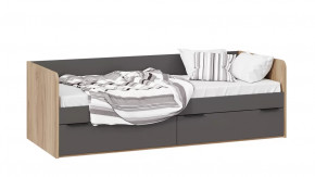 Кровать «Порто» Яблоня Беллуно, Графит софт в Ишиме - ishim.mebel-tymen.ru | фото