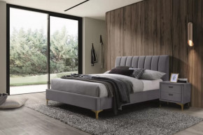 Кровать Рошаль 1600 Серый в Ишиме - ishim.mebel-tymen.ru | фото