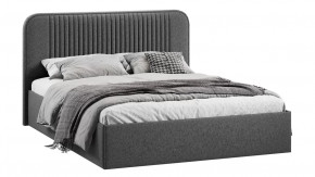 Кровать с ПМ «Тиффани» Тип 1 с заглушиной Микровелюр Jercy Graphite в Ишиме - ishim.mebel-tymen.ru | фото