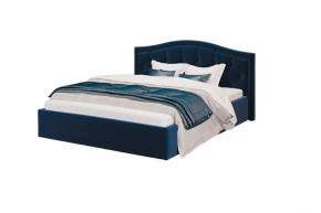 Кровать Стелла, 1200*2000 мм, велюр NEO 27, синий в Ишиме - ishim.mebel-tymen.ru | фото