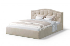 Кровать Стелла, 1400*2000 мм, велюр Бренди лайт 03, кремовый в Ишиме - ishim.mebel-tymen.ru | фото