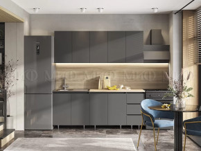 Кухня Челси 2,0м Графит/Графит в Ишиме - ishim.mebel-tymen.ru | фото