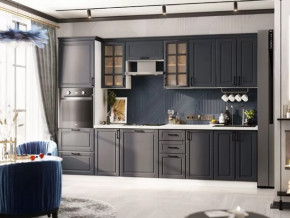 Кухня Николь-1 3 м. Белый/Графит софт в Ишиме - ishim.mebel-tymen.ru | фото