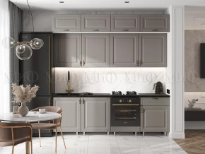 Кухня Престиж 2,4м (Браш текстура Грей) в Ишиме - ishim.mebel-tymen.ru | фото