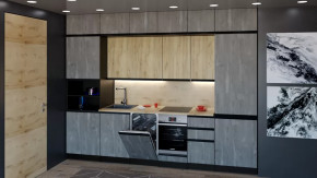 Кухонный гарнитур Адажио люкс 3000 мм в Ишиме - ishim.mebel-tymen.ru | фото