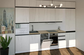 Кухонный гарнитур Амели люкс 3000 мм в Ишиме - ishim.mebel-tymen.ru | фото