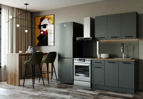 Кухонный гарнитур Антрацит-1200 столешница 26 мм в Ишиме - ishim.mebel-tymen.ru | фото