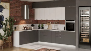 Кухонный гарнитур «Габриэлла» №15 Белый, Сноу, Титан в Ишиме - ishim.mebel-tymen.ru | фото