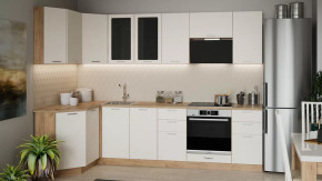 Кухонный гарнитур «Габриэлла» №3 Дуб крафт золотой/Крем в Ишиме - ishim.mebel-tymen.ru | фото