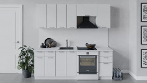 Кухонный гарнитур «Габриэлла» длиной 220 см Белый/Сноу в Ишиме - ishim.mebel-tymen.ru | фото