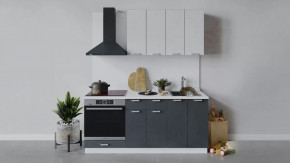 Кухонный гарнитур «Гранита» длиной 180 см со шкафом НБ в Ишиме - ishim.mebel-tymen.ru | фото