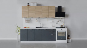 Кухонный гарнитур «Гранита» длиной 200 см в Ишиме - ishim.mebel-tymen.ru | фото