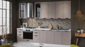 Кухонный гарнитур «Гренада» №15 Белый, Холст латте в Ишиме - ishim.mebel-tymen.ru | фото