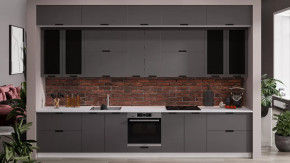 Кухонный гарнитур «Гренада» №19 Белый, Холст Вулкан в Ишиме - ishim.mebel-tymen.ru | фото