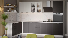 Кухонный гарнитур «Кимберли» №4 Белый, Сноу, Муссон в Ишиме - ishim.mebel-tymen.ru | фото