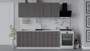 Кухонный гарнитур «Кимберли» длиной 200 см Белый, Муссон в Ишиме - ishim.mebel-tymen.ru | фото