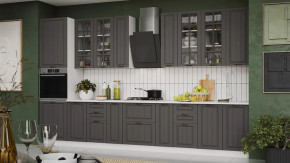 Кухонный гарнитур «Лина» №7 Белый, Графит в Ишиме - ishim.mebel-tymen.ru | фото