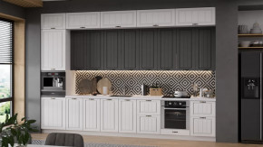 Кухонный гарнитур «Лина» №9 Белый, Графит в Ишиме - ishim.mebel-tymen.ru | фото