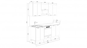 Кухонный гарнитур «Лорас» длиной 200 см со шкафом НБ в Ишиме - ishim.mebel-tymen.ru | фото