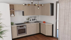 Кухонный гарнитур Надежда прайм 5 2300*1500 мм в Ишиме - ishim.mebel-tymen.ru | фото