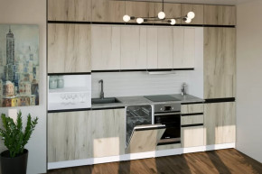 Кухонный гарнитур Паола люкс 3000 мм в Ишиме - ishim.mebel-tymen.ru | фото