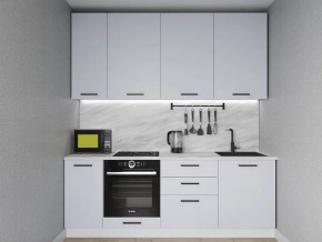 Кухонный гарнитур Смоки-2200 МДФ столешница 38 мм в Ишиме - ishim.mebel-tymen.ru | фото