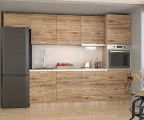 Кухонный прямой гарнитур арт.7 ЛОФТ, 3000 мм, Рустик натур в Ишиме - ishim.mebel-tymen.ru | фото