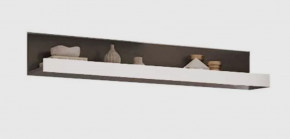 КВАДРО М-4 Полка навесная, серый графит/софт вайт в Ишиме - ishim.mebel-tymen.ru | фото