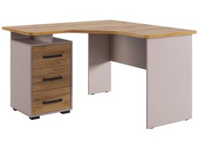Стол компьютерный 1200 угловой Лайт-2 кашемир/дуб крафт золотой в Ишиме - ishim.mebel-tymen.ru | фото
