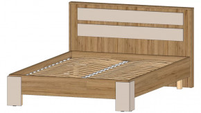 Ленора Кровать 1400 Дуб вотан/Кашемир в Ишиме - ishim.mebel-tymen.ru | фото