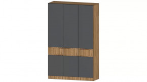 Ленора Шкаф 3х ств. Дуб вотан/Графит в Ишиме - ishim.mebel-tymen.ru | фото