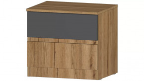 Ленора Тумба прикроватная Дуб вотан/Графит в Ишиме - ishim.mebel-tymen.ru | фото