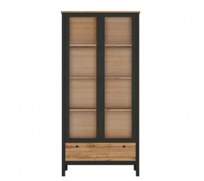 LOFT шкаф REG2W1S (Дуб вотан/Черный) в Ишиме - ishim.mebel-tymen.ru | фото