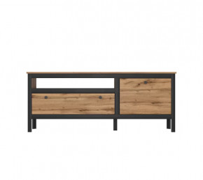 LOFT тумба RTV1D1S (Дуб вотан/Черный) в Ишиме - ishim.mebel-tymen.ru | фото