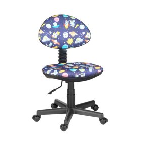 Кресло Логика  Т-59 (космос на синем) без подлокотников в Ишиме - ishim.mebel-tymen.ru | фото