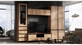 Мебель для гостиной Модульная серия Бостон дуб вотан в Ишиме - ishim.mebel-tymen.ru | фото