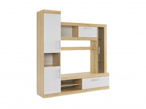 Мини-стенка Макси дуб сонома/белое дерево в Ишиме - ishim.mebel-tymen.ru | фото