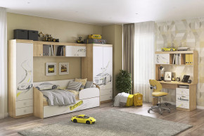 Детский гарнитур Форсаж К1 дуб сонома/белый в Ишиме - ishim.mebel-tymen.ru | фото