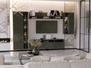 Модульная гостиная Оливия Графит Софт в Ишиме - ishim.mebel-tymen.ru | фото