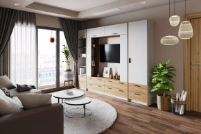 Модульная гостиная Оттавия Белый в Ишиме - ishim.mebel-tymen.ru | фото