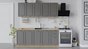 Модульная кухня «Бьянка» Дуб крафт золотой/Дуб серый в Ишиме - ishim.mebel-tymen.ru | фото