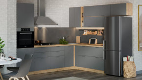 Модульная кухня «Габриэлла» Дуб крафт золотой/Титан в Ишиме - ishim.mebel-tymen.ru | фото