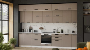 Модульная кухня «Тиана» Белый, Мокко супермат в Ишиме - ishim.mebel-tymen.ru | фото