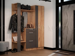 Модульная прихожая Мартина Графит, Дуб крафт в Ишиме - ishim.mebel-tymen.ru | фото