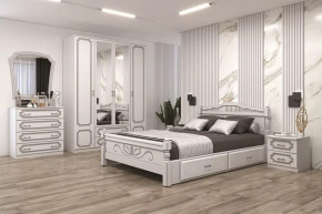 Модульная спальня Лакированный белый жемчуг в Ишиме - ishim.mebel-tymen.ru | фото